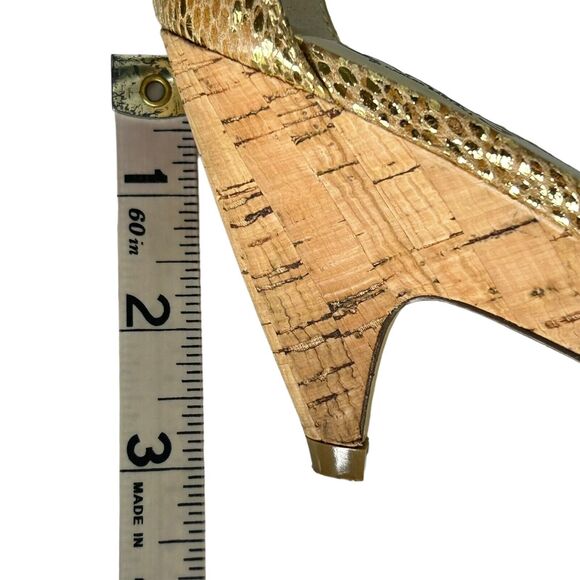 CARLOS SANTANA Starlet Gladiator Gold Glitter Crystal Sandals Shoes Size‎ 8 - Picture 7 of 10